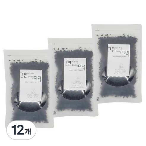 우진수산 자른미역, 100g, 12개