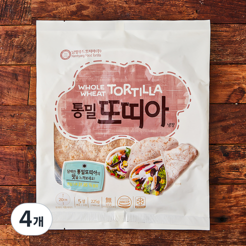 남향푸드또띠아 통밀또띠아, 45g, 5개입, 4개