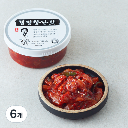 동광 김정숙 젓갈 웰빙창난젓, 120g, 6개