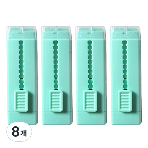 네모 슬라이드 지우개, 민트, 8개