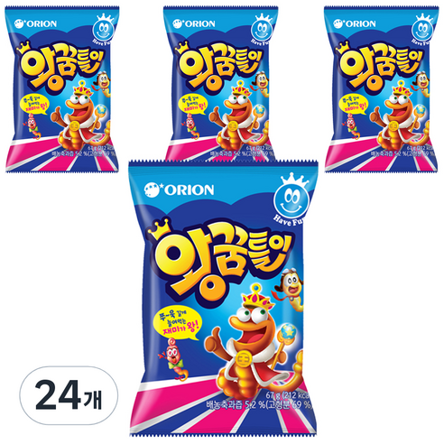 오리온 왕꿈틀이, 67g, 24개입