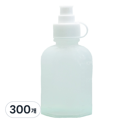 신도공업 일회용 안전뚜껑 약병 PE 말랑이 30cc, 300개