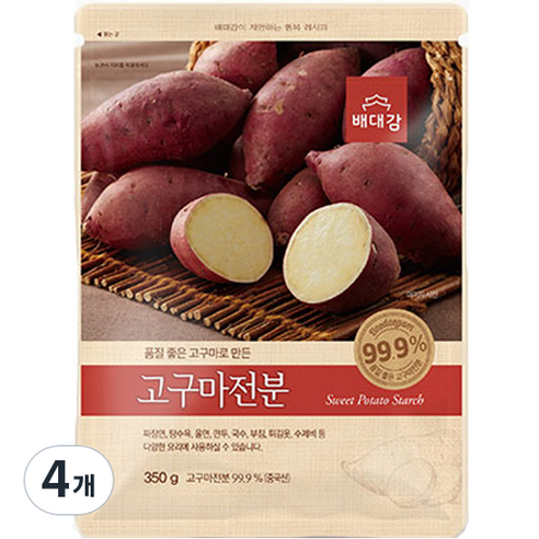 배대감 고구마맛 전분, 350g, 4개