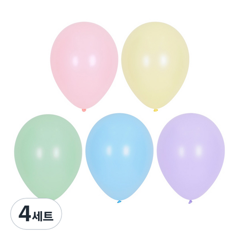 셈퍼텍스 파스텔메이트 풍선 30cm 50p세트, 혼합색상, 4세트