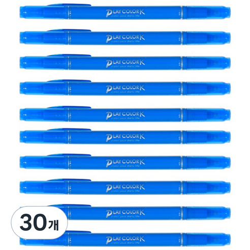 PLAYCOLOR 톰보 케이 수성사인펜, 블루, 30개