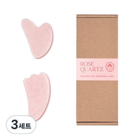 제이라인 로즈쿼츠 마사지 괄사 하트 + 날개 세트, 3세트, 혼합색상