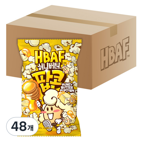 바프 허니버터 팝콘, 80g, 48개