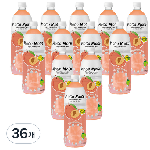 모구모구 복숭아맛 음료, 36개, 1L