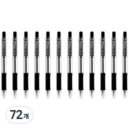 더블에이 트라이터치 볼펜 0.7mm, 블랙, 72개