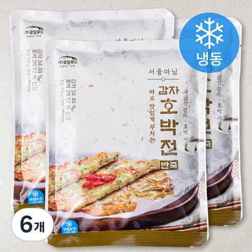 서울마님 감자호박전반죽 (냉동), 250g, 6개
