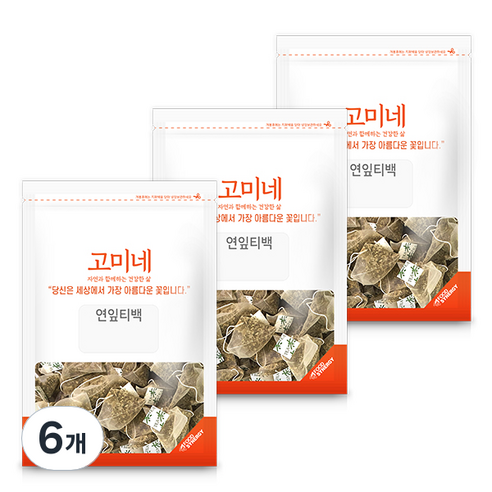 고미네 연잎티백, 1g, 50개입, 6개