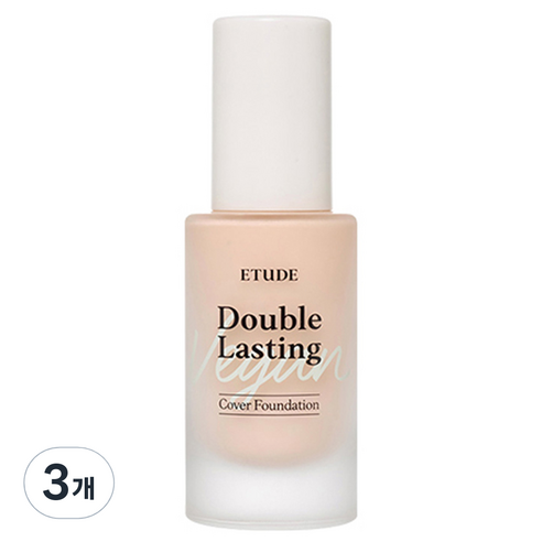 에뛰드 더블 래스팅 비건 커버 파운데이션 30g SPF32 PA++, 19N1 바닐라, 3개