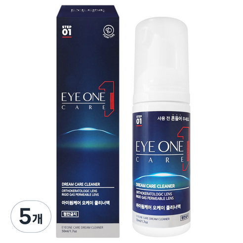 휴메디솔 아이원케어 오케이 렌즈 클리너액 거품형, 50ml, 5개