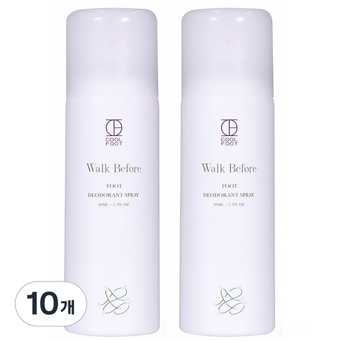쿨풋 휴대용 발냄새 제거제, 1개입, 10개, 80ml