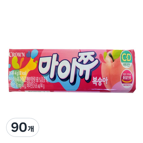 마이쮸 복숭아, 44g, 90개