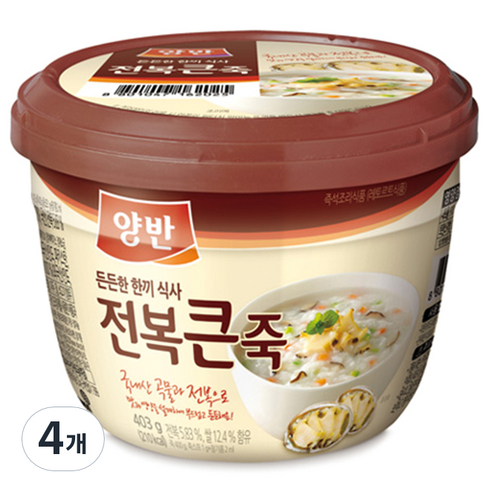 동원 양반 전복 큰 죽, 403g, 4개