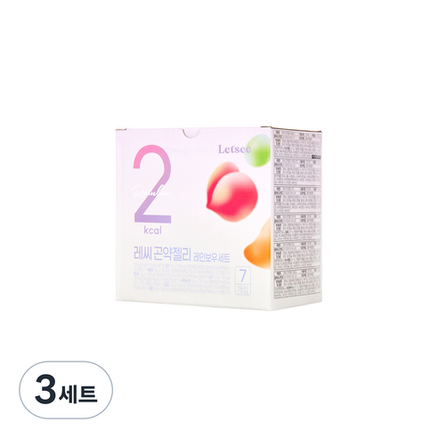 레씨 2kcal 레인보우 곤약젤리 7종 x 150g 세트, 1050g, 3세트