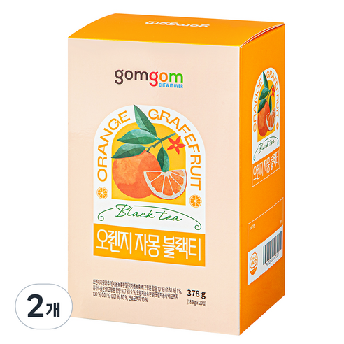 곰곰 오렌지 자몽 블랙티, 18.9g, 20개입, 2개