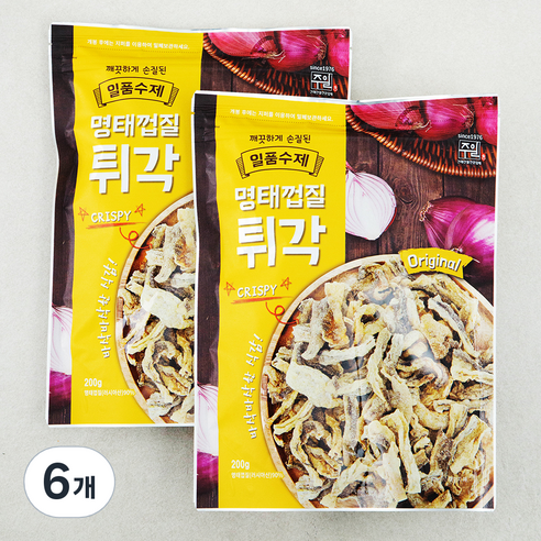 주일 일품수제 명태껍질튀각 오리지날, 200g, 6개