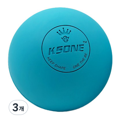KSONE 스카위즈 근육 이완 마사지 볼, 3개, 블루
