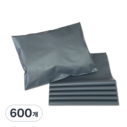 그린화학 택배봉투 진회색, 600개