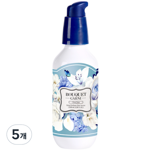부케가르니 딥퍼퓸 헤어세럼 클린솝, 100ml, 5개