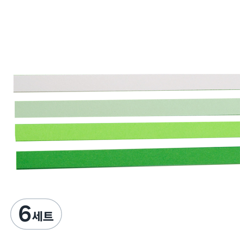 미소로운 이벤트 양면 별 종이접기 멀티페이퍼 그린 그라데이션 540p 세트, 6세트, 4색