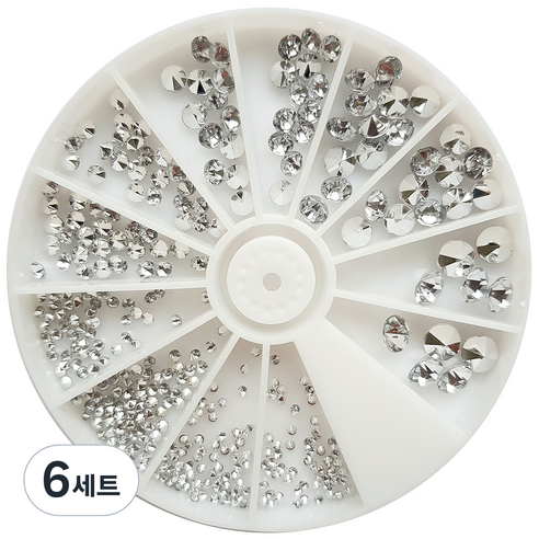 네일룸 네일 스톤파츠 세트, 057 옵티마R 스톤, 6세트