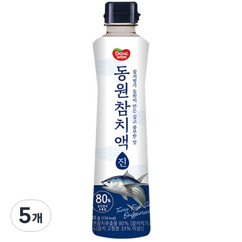 동원 참치액 진, 500g, 5개
