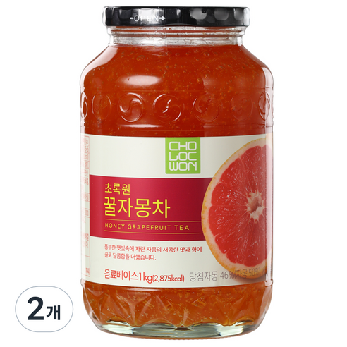초록원 꿀자몽차, 2kg, 1개입, 2개