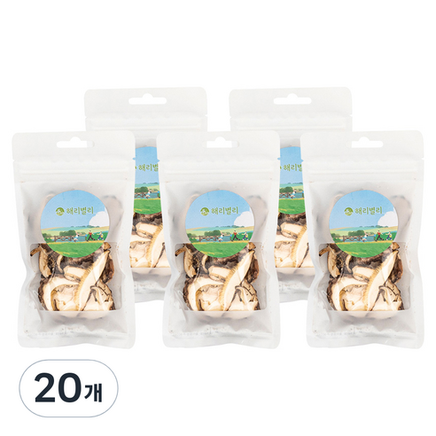 건 표고버섯 슬라이스, 20개, 12g