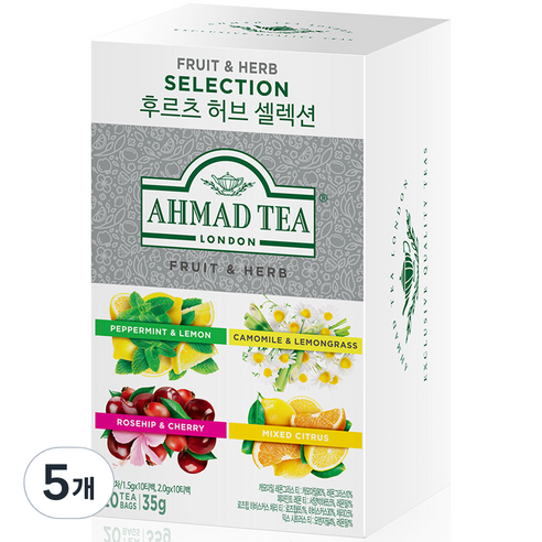 아마드티 후르츠 허브 셀렉션, 35g, 20개입, 5개
