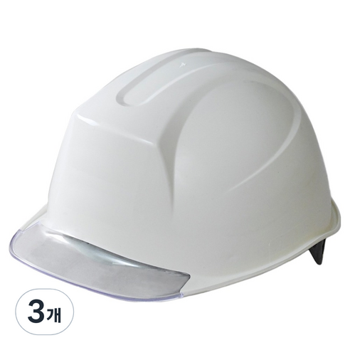 동명 신투구형 투명창 안전모 아이보리 DMS-M-3001(AM-841), 3개