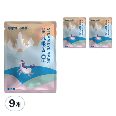 스몰웜 오와이규 힐링 온열 안대 무향, 9개, 10개입
