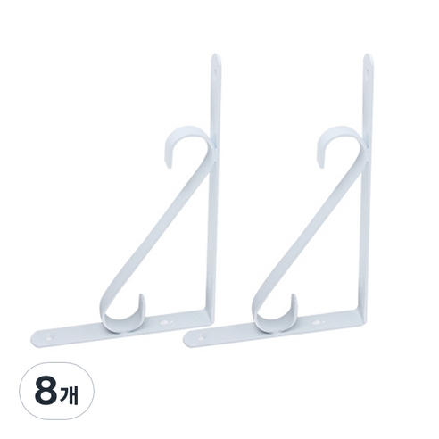 E.T.SHOP 싱글S 선반대 화이트, 8개