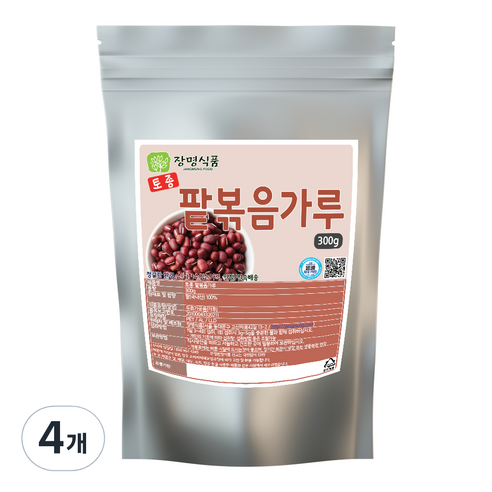 장명식품 토종 팥볶음가루, 300g, 4개