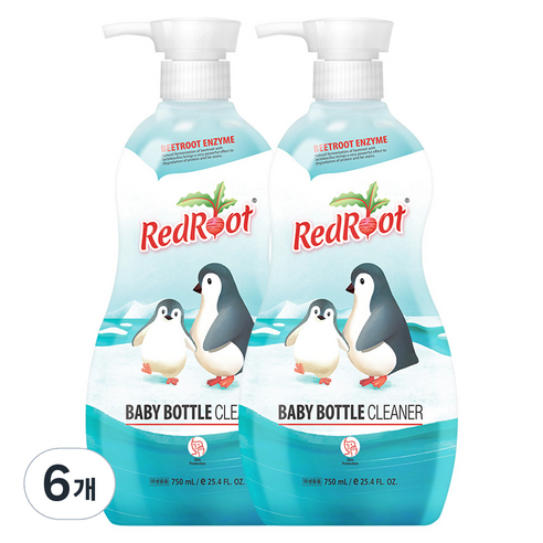 레드루트 젖병 세정제, 750ml, 6개