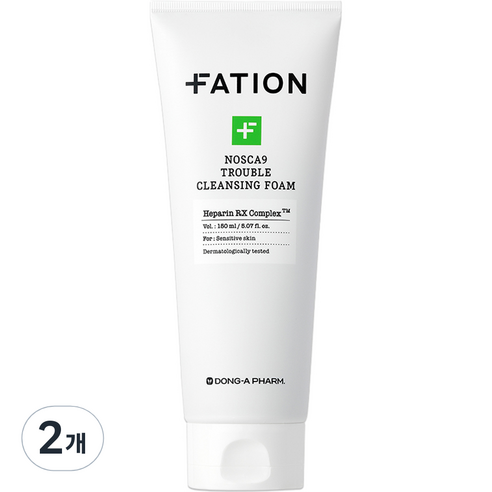 파티온 노스카나인 트러블 클렌징 폼, 150ml, 2개