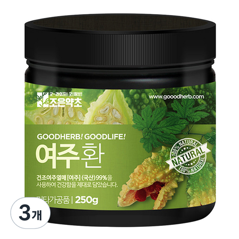 조은약초 프리미엄 여주환, 250g, 3개