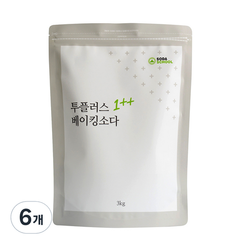 소다스쿨 투플러스 베이킹소다, 6개, 3kg
