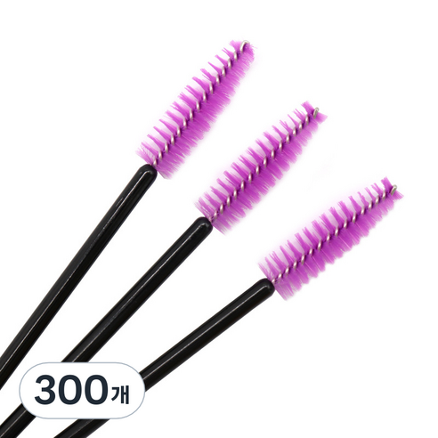 주앙오브제 썬더 미니속눈썹브러쉬, 300개, 08 블랙로드 퓨샤 브러쉬