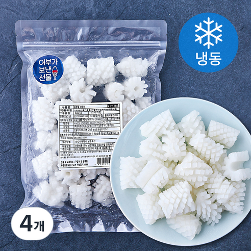 어보선 솔방울 오징어 (냉동), 600g, 4개