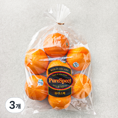 퓨어스펙 발렌시아 오렌지, 1.3kg, 3개