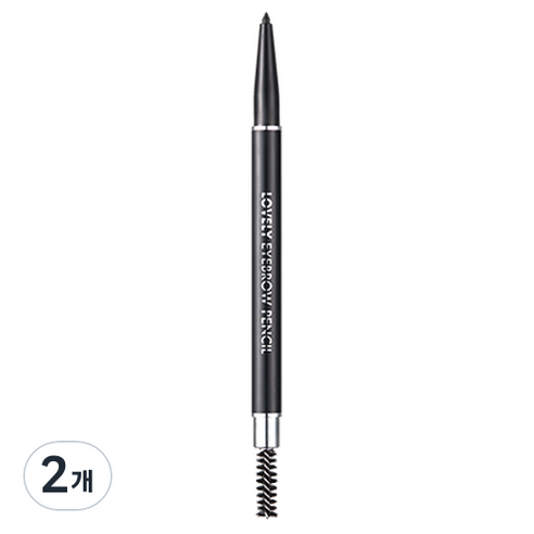 토니모리 러블리 아이브로우 펜슬 0.1g, 1호 블랙, 2개