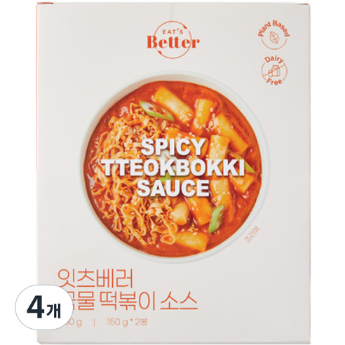 잇츠베러 국물 떡볶이 소스 2p, 300g, 4개