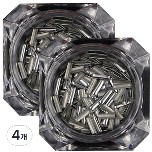 이코디 메탈 네일파츠 스틱 5mm, 실버, 4개