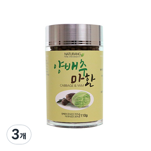내츄랑 양배추 마환, 3개, 110g