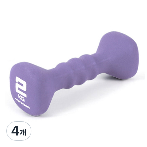 아이워너 네오프렌 사각 아령, 2kg, 4개