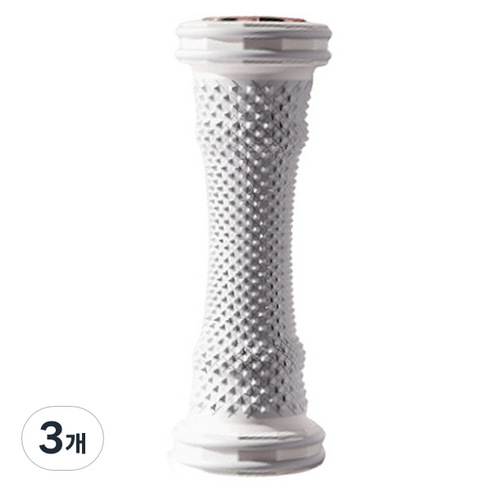 헬씨닷 실리콘 발 마사지 롤러, 3개, 그레이