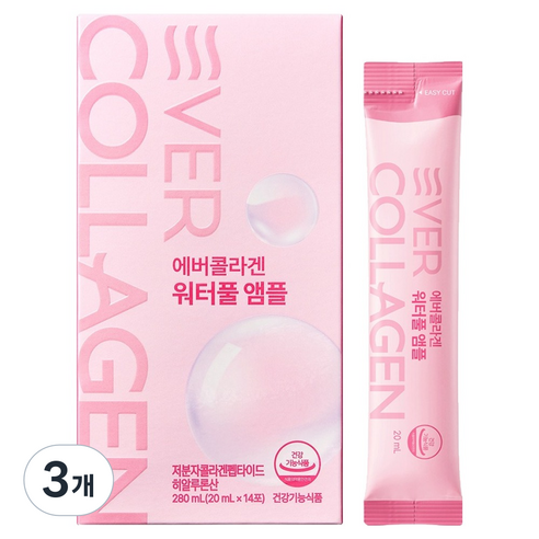 에버콜라겐 워터풀 앰플 14p, 3개, 280ml